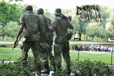 Statue at Vietnam Memorial